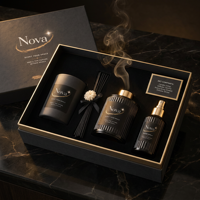 Diffuseur de parfum d'ambiance en cire de soja artisanale, écologique, de luxe, parfumée aux huiles essentielles, élégante et promotionnelle, pour la décoration de la maison