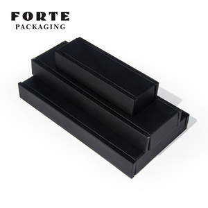 Plateau de présentation de bijoux FORTE en cuir PU exquis, grande capacité, taille personnalisée, avec diamants et pierres précieuses - Product Image 6