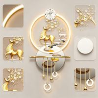 Vente directe d'usine de tableaux muraux de cerfs de luxe et artistiques pour la décoration d'entrée de salon, au design haut de gamme