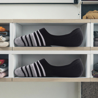 Chaussettes de cheville invisibles en coton ultra-mince pour hommes, chaussettes respirantes jetables quotidiennes à doublure bon marché