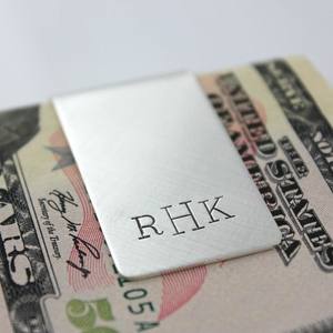 Regalos de negocios Preferred Metal Craft Custom Grabado Logo En blanco Oro Astilla Acero inoxidable Metal Money Clip - Product Image 2