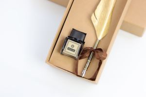 Cadeau créatif stylo fantaisie affaires <span class=keywords><strong>plume</strong></span> en métal stylo <span class=keywords><strong>plume</strong></span> avec logo personnalisé argent or stylo publicitaire promotionnel - Product Image 5