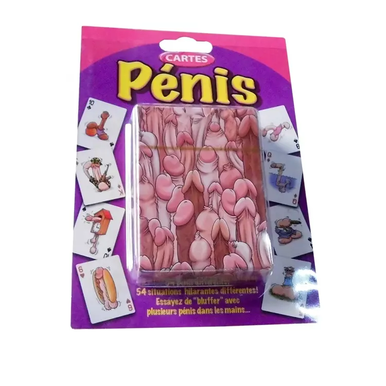 JP076-cartas de póker personalizadas para adultos, Sexy, dibujos animados