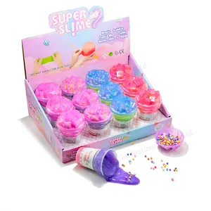 2021 Grosir Manik-manik Busa Tidak Beracun Diy Slime Membuat Kit Gelembung Tiup Warna Glitter Slime Mainan Pendidikan untuk Anak Perempuan dan Laki-laki