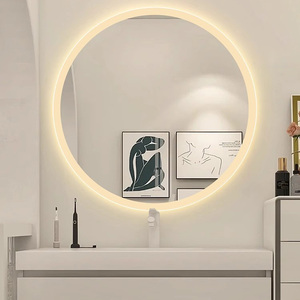 Espejo de Baño Redondo Inteligente con Retroiluminación LED para Hotel, Estilo Moderno, Montado en la Pared, con Luz - Product Image 5