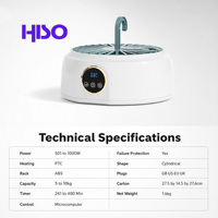 Séchoir à linge portable compact manuel avec chauffage PTC 600W, minuterie écoénergétique 241-480 min, 5-9,9 kg, pour maison, voyage, dortoir