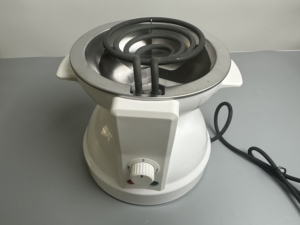 Fogão Elétrico Portátil Doméstico de Bobina Única Branco com Design Integrado de Bacia para Cozinha, Dormitório, Exterior e Piquenique (Reino Unido) - Product Image 6