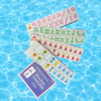 Nouvel ensemble de mahjong américain léger en EVA haute densité et résistant, pour 4 joueurs, personnalisé et poli à la main