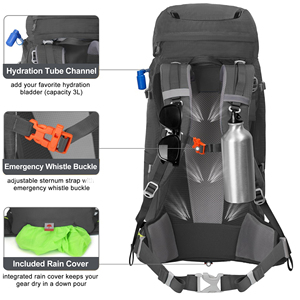 Nevo Rhino Outdoor Large Travel 40L Sport Bagpack Mochila <span class=keywords><strong>Randonnée</strong></span> Sacs à dos Dry Bag Climbing Gear Day Pack pour le camping - Product Image 3