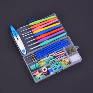 Kit Outils de <span class=keywords><strong>Crochet</strong></span> et <span class=keywords><strong>Tricot</strong></span> Manuel: 53 Pièces, Comprend Aiguilles à Coudre, Crochets, Accessoires et Marqueurs de Mailles Verrouillables - Product Image 2