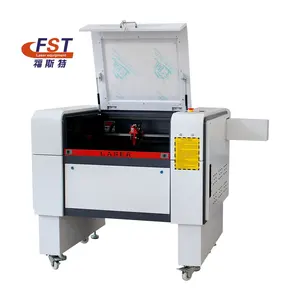 FST High quality 4060 laser cutting machine 40w 50w 60w 80w 100w co2 laser engraving machine for nonmetal