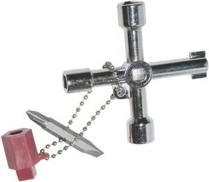 Llave Cruzada Universal Multifunción de 4 Vías, para Medidor de Gas, Grifo, Electricistas, Caja de Distribución Eléctrica - Product Image 2