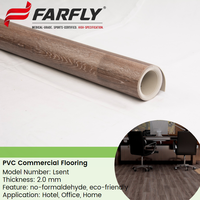 Suelo Vinílico de PVC de 2.0mm con Diseño Clásico de Madera para Hogar, Oficina, Hotel, Dormitorio, Rollo Doble para Sala de Exposiciones