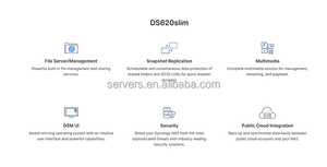DiskStation Ds620slim <b>File</b> Management Solution 6 2.5" Nas <b>Storage</b> Server Ds620slim - Product Image 3