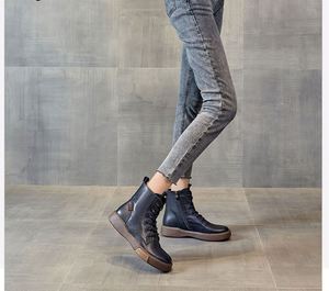 Hot Selling 2024 New Cowhide <b>Boots</b> Flat Casual Short <b>Boots</b> Women - Product Image 5