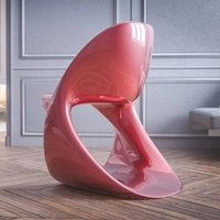 Chaise simple en FRP de haute qualité, style nordique minimaliste, pour bureau, salon, chambre à coucher, salle à manger, coiffeuse