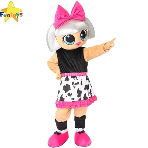 Costume de mascotte Funtoys Lo.L pour fille, diva, poupée, costume de dessin animé personnalisé déguisement Halloween Traje pour adulte - Product Image 3