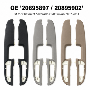 20895897 20895902 Kit de réparation de la poignée du panneau d'accoudoir de la porte arrière Beige Compatible avec <span class=keywords><strong>Chevrolet</strong></span> <span class=keywords><strong>Silverado</strong></span> GMC Yukon 2007-2014 - Product Image 1