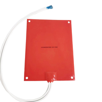 Plaque chauffante flexible en silicone sur mesure, fil chauffant nickel-chrome, étanche, 220V/110V, chauffage rapide 0-250°C, CE ROHS