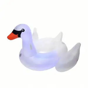 Jouets flottants de piscine en PVC pour adultes, grand oiseau, LED, 3 couleurs