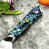 Couteau de chef japonais professionnel Damascus San De Knife VG10 de 7 pouces, couteau à découper et à trancher la viande