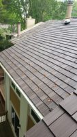 États-Unis Canada Toit en bardeaux de cèdre artificiel en plastique vintage à grain de bois résistant aux UV