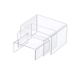 Espositore da Boutique, Set di 3 Supporti a Forma di U in PMMA, Espositore <span class=keywords><strong>per</strong></span> Gioielli in Acrilico Trasparente - Product Image 1