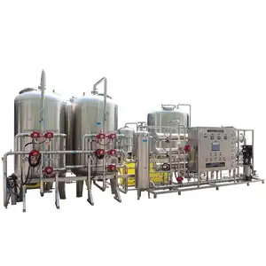 Containerized water treatment plant sea water to fresh water osmosis inversa filter system reverse osmosis