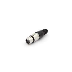 Cualquier marca 3P HEMBRA XLR PLUG - NICKEL - Product Image 1