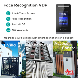 4 Inch Touch Screen Access Control Outdoor Unit for Villa and Apartment with Face Open Password Open - Product Image 4