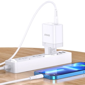 Jokade 2 Port <b>Type</b> <b>C</b> Fast Charging Charger White <b>Plug</b> In Wall <b>Adapter</b> For Phone Tablet - Product Image 2