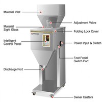 Machine de remplissage automatique de granulés et de poudres 10-3000g, distributeur de pesage grande dose pour riz, thé, épices et quincaillerie