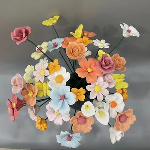 Fiori Artificiali in Ceramica Resistenti alle Alte Temperature, Decorazione Eterna Fatta a Mano, Stile Moderno, Regali Creativi per Matrimoni e Compleanni - Product Image 2