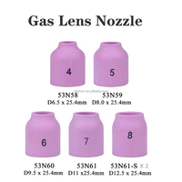 40 Pcs/Lot Torche de soudage TIG Accessoires pratiques durables Lentille à gaz tronquée Tig 10 Pyrex Glass Cup Collet Buses pour WP-9/20/25