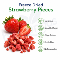 Vente en gros usine : Tranches de fraises lyophilisées 100% naturelles, disponibles en OEM, en vrac, pour la pâtisserie