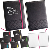 Carnet de notes personnalisé avec impression, couverture brodée, journal quotidien, couverture en tissu, pages lignées, agenda scolaire et professionnel