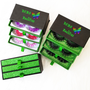 Newest Halloween <strong>Lashes</strong> Boxes Wholesale Customized Drawer Coffin Shape <strong>Lashes</strong> Boxes with 25mm Real <strong>Mink</strong> <strong>Lashes</strong> - Product Image 4
