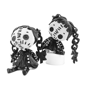 Muñeca de Terror Alice, Impresa en 3D, de Resina, Articulada, con Doble Cola de Caballo, Chica Demonio, Linda, Decorativa, Regalo para Halloween y San Valentín - Product Image 1