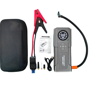 Xách tay 12V 4-in-1 4000 amp nhảy khởi động dẫn ánh sáng xe máy nén khí lốp Inflator ngân hàng điện đèn pin cho xe tải xe khởi động - Product Image 6