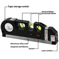Niveau laser multifonctionnel en gros, outil de nivellement laser automatique, niveau laser en aluminium personnalisable OEM ODM Fixit Laser Level Pro 3 ZHIXIN