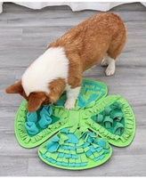 Tapis de renifflement pour animaux de compagnie en polyester solide, personnalisé par le fabricant, mignon, moderne, de luxe, pour dissimuler la nourriture, jouet éducatif pour chien à alimentation lente