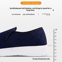 Sepatu Kerja Anti-Statik Berbahan Katun dengan Sol Lembut PU Berlapis Bulu dan Sol Keras PVC Anti-Selip untuk Ruang Bersih