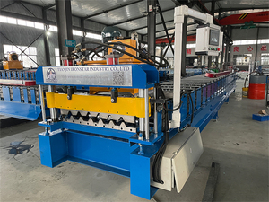 좋은 자동 벽 패널 컬러 스틸 아연 도금 7.2L 철 유약 지붕 타일 만들기 기계 미국에서 - Product Image 3