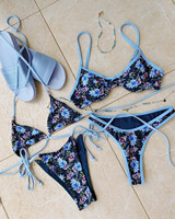 Bas quantité minimale de commande Fabricant de maillots de bain OEM Personnaliser vos propres imprimés Maillots de bain Imprimés vichy Bikinis à armatures