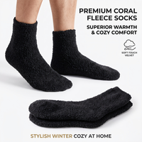 Chaussettes d'hiver pour femmes, chaudes, super douces, en peluche, tricotées, antibactériennes, épaisses, en microfibre, décontractées, pour la maison, pour dormir, moelleuses, confortables