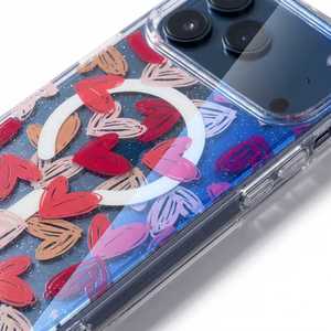 Funda Magnética Transparente para Teléfono Móvil con Diseño de Corazón y Rosas, para iPhone 13 <span class=keywords><strong>14</strong></span> 15 16 17 <span class=keywords><strong>Pro</strong></span> <span class=keywords><strong>Max</strong></span> 17 Plus - Product Image 5