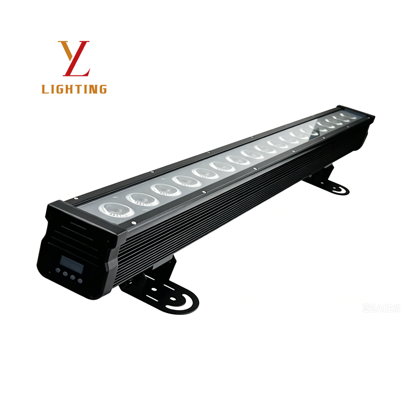 18PCS IP65 Waterproof Pixel Wall Washer Light 10W RGBW 4IN1 200W 45° Lens DMX512 Stage Outdoor Lighting