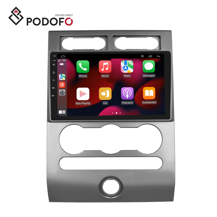 Автомобильный радиоприемник Podofo 9 дюймов, Android 13 Carplay, Android, автомобильный GPS, Hi-Fi, поддержка AHD-камеры для Ford Expedition 2012