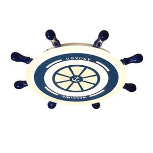 Lampe de dôme de gouvernail, chambre d'enfant, style méditerranéen, LED, œil, chambre à coucher, étude, maternelle, lustre - Product Image 5
