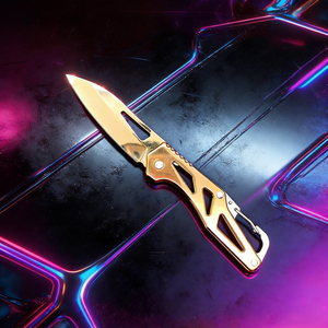 Coltello Tascabile <span class=keywords><strong>in</strong></span> Acciaio per Campeggio, Coltello Pieghevole Tattico di Sopravvivenza - Product Image 1